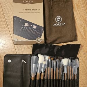 Z'oreya 15 makeup brushes set